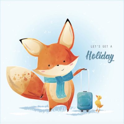 Little Fox Having a Holiday