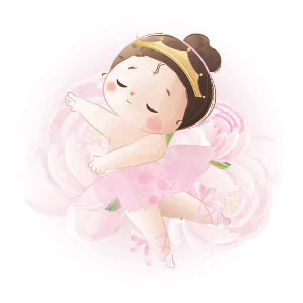 Little Ballerina in a Pink Dress 1