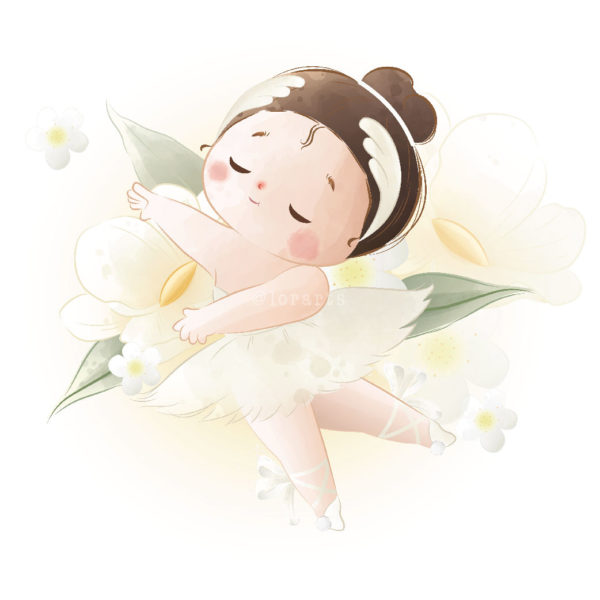 Little Ballerina in a Pink Dress 1