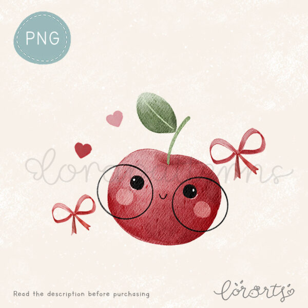[Clipart PNG] Happy Cherries - Image 2