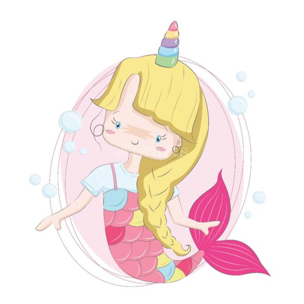 Happy Pinky Little Mermaid