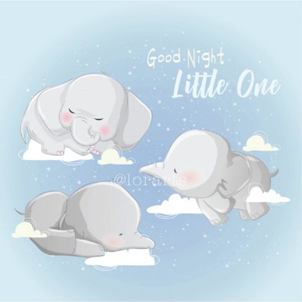 Little Elephant Sleeping On Cloud Packs