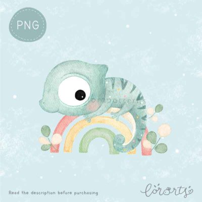 [Clipart PNG] Playful Chameleons