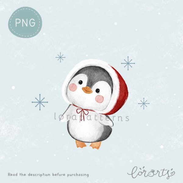 [Clipart PNG] Penguins Christmas Party - Image 6