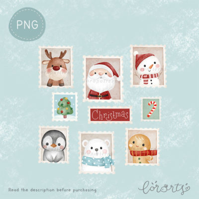 [Clipart PNG] Christmas Stamp