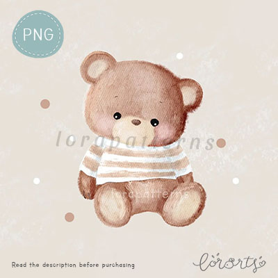 [Clipart PNG] Lovely Baby Bear