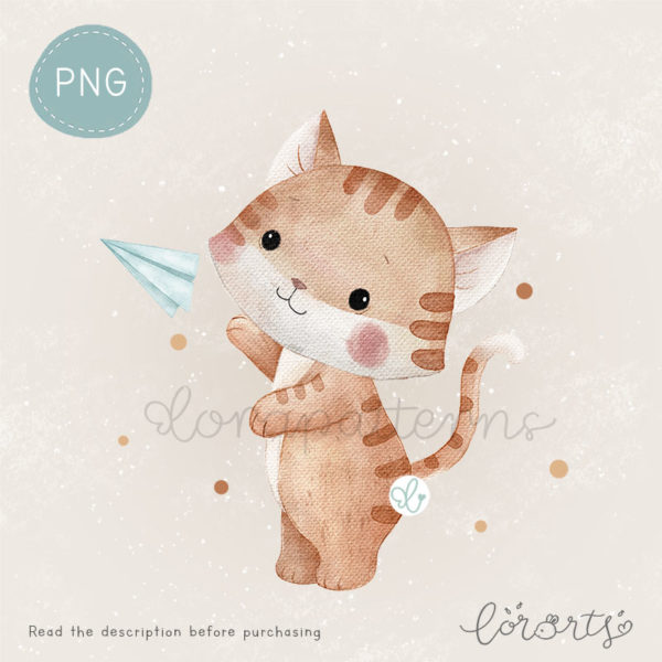 [Clipart PNG] Cute Little Cat - Image 3