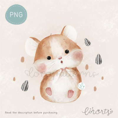 [Clipart PNG] Cute Little Hamster