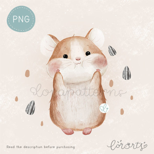 [Clipart PNG] Cute Little Hamster - Image 3