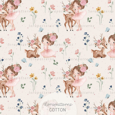 [Exclusive] Little Girl with Lovely Deer