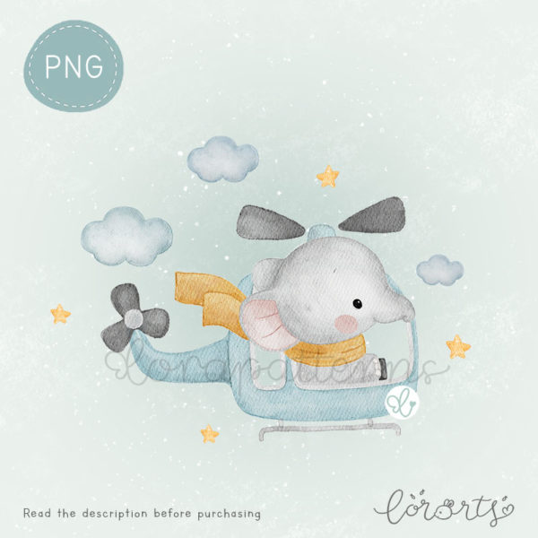 [Clipart PNG] Safari Sky Adventure - Image 5