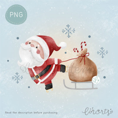 [Clipart PNG] Santa Delivery