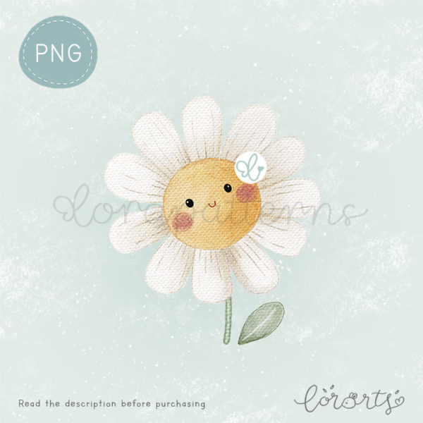 [Clipart PNG] Cute Daisies - Image 3
