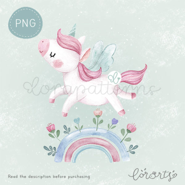 [Clipart PNG] Flying Unicorn