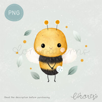 [Clipart PNG] Cute Little Bee