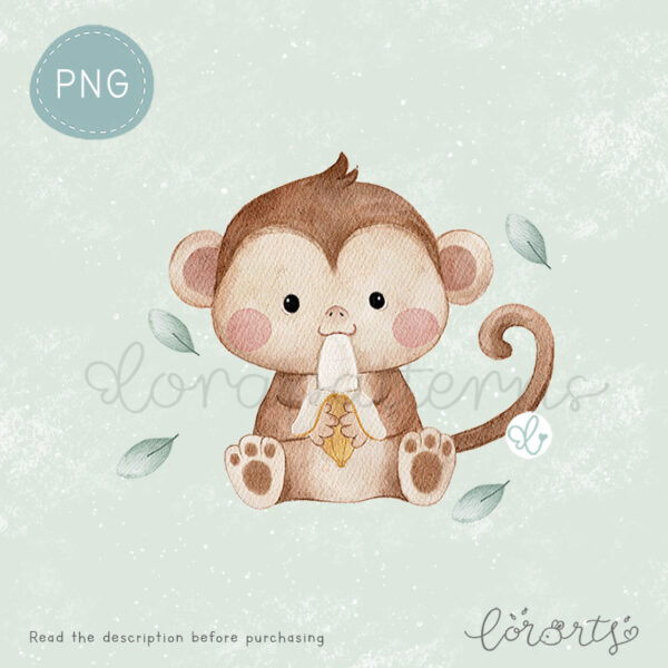 [Clipart PNG] Eat Sleep Play Monkey - Image 3
