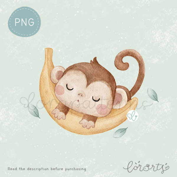 [Clipart PNG] Eat Sleep Play Monkey - Image 4