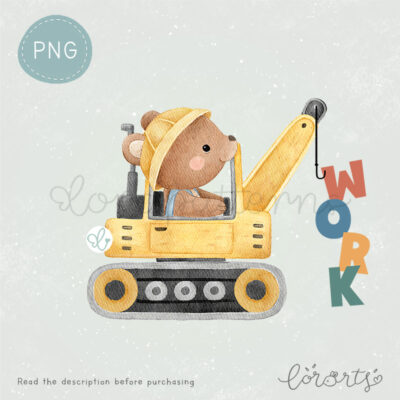 [Clipart PNG] Little Bear the Worker