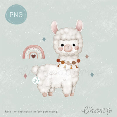 [Clipart PNG] Lovely Llama