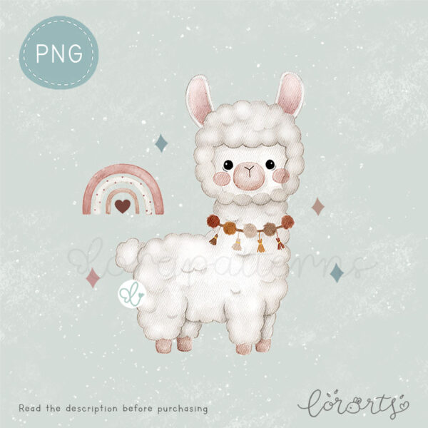 [Clipart PNG] Lovely Llama