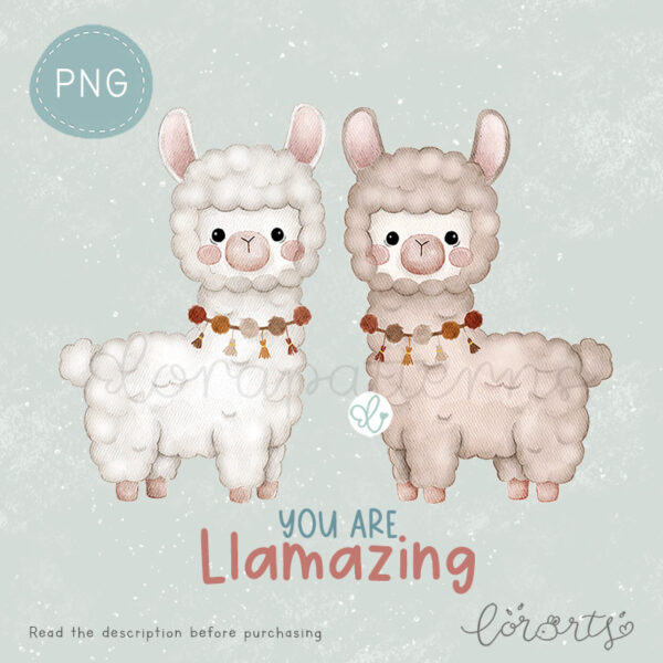 [Clipart PNG] Lovely Llama - Image 4