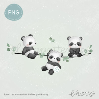 [Clipart PNG] Panda Happy Day