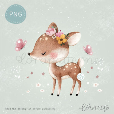 [Clipart PNG] Cute Little Deer