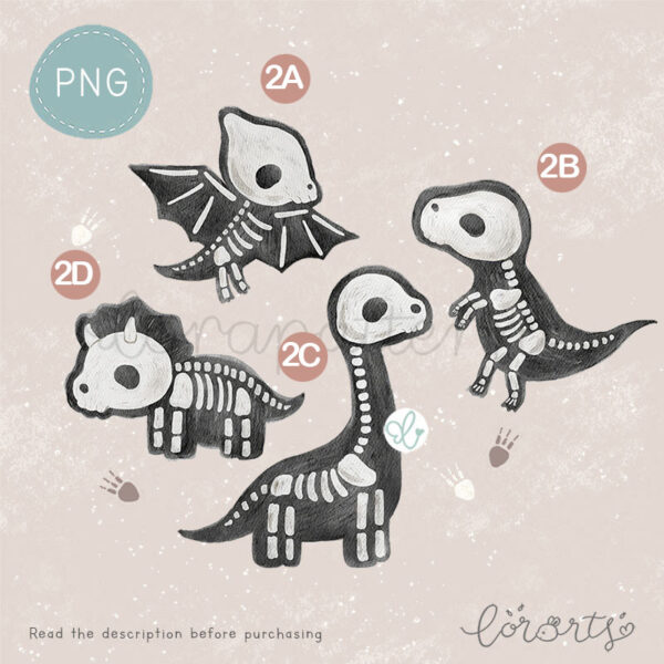 [Clipart PNG] Dino Skull - Image 3
