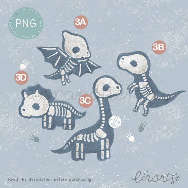 [Clipart PNG] Dino Skull - Image 4