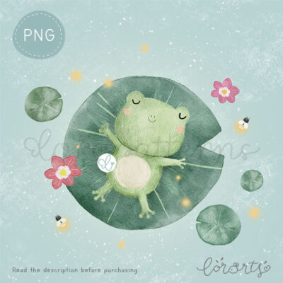 [Clipart PNG] Froggy’s Lazy Day