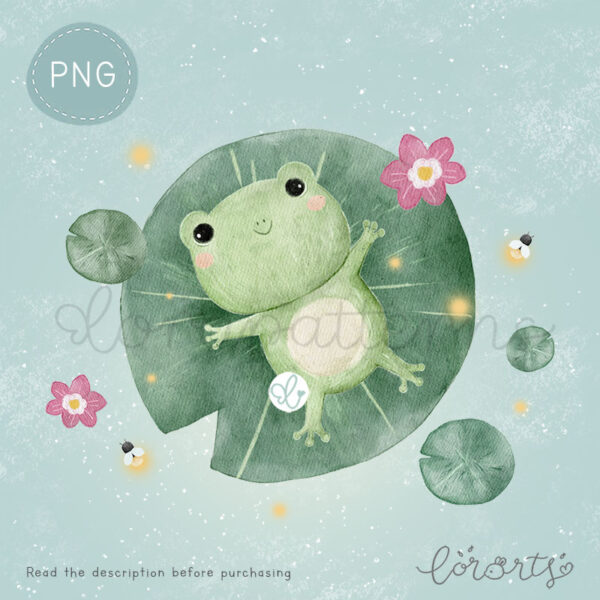[Clipart PNG] Froggy’s Lazy Day - Image 3