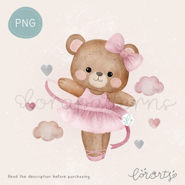 [Clipart PNG] Bearlerina - Image 2