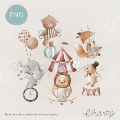 [Clipart PNG] Circus and Friends