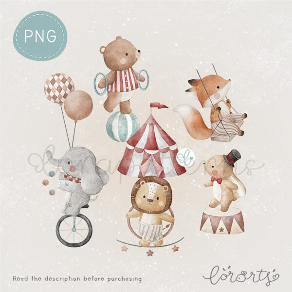 [Clipart PNG] Circus and Friends