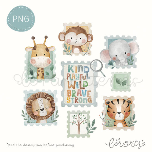 [Clipart PNG] Good Animals Stamp