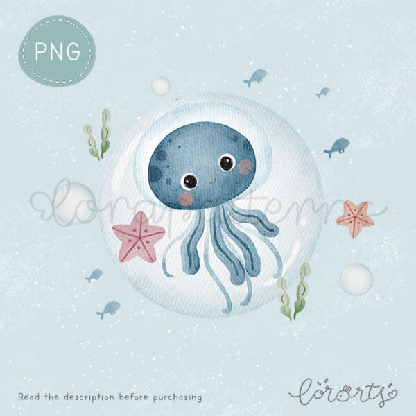 [Clipart PNG] Underwater Bubble Party - Image 5