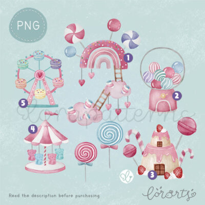 [Clipart PNG] Candy Land