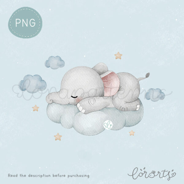 [Clipart PNG] Elephant Sky World - Image 6