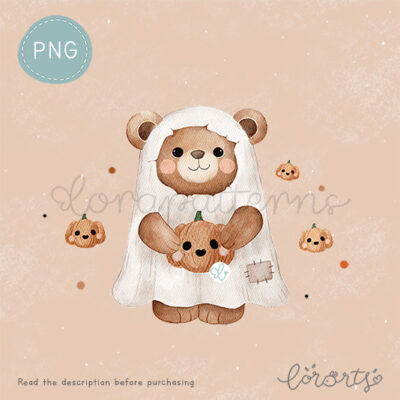 [Clipart PNG] Spooky Bear