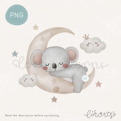 [Clipart PNG] Sleepy Koala