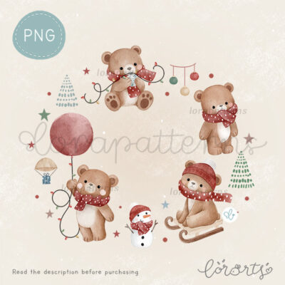 [Clipart PNG] Teddy's Christmas Party