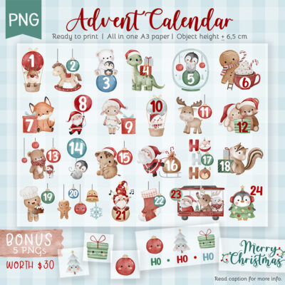 [Clipart PNG] Advent Calendar 2025