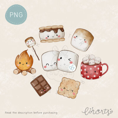[Clipart PNG] Marshmallow Party