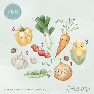 [Clipart PNG] Veggies Season