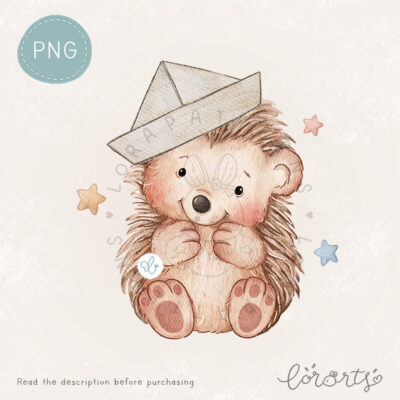 [Clipart PNG] Playful Hedgehog