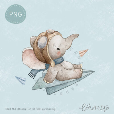 [Clipart PNG] Little Elephant's Adventure