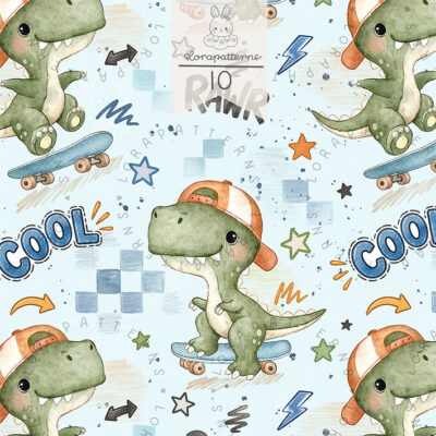 [Exclusive] Skateboard Dino
