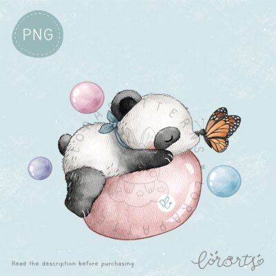 [Clipart PNG] Bubble Panda
