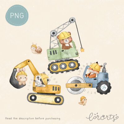 [Clipart PNG] Little Builders