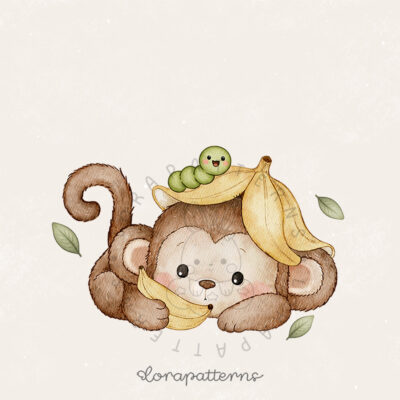 [Clipart PNG] Monkey and Caterpy